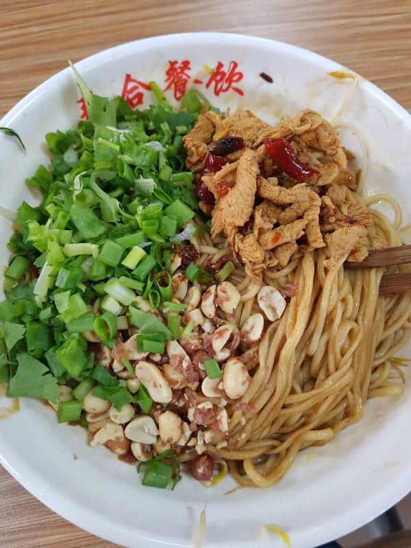 peanut noodles in Zhengzhou 