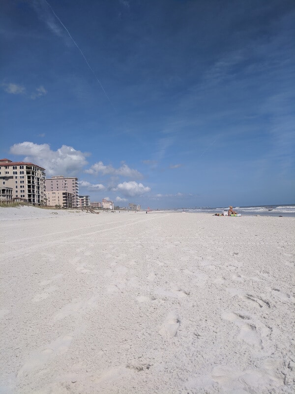 A view from the beach in Jacksonville Florida. 
